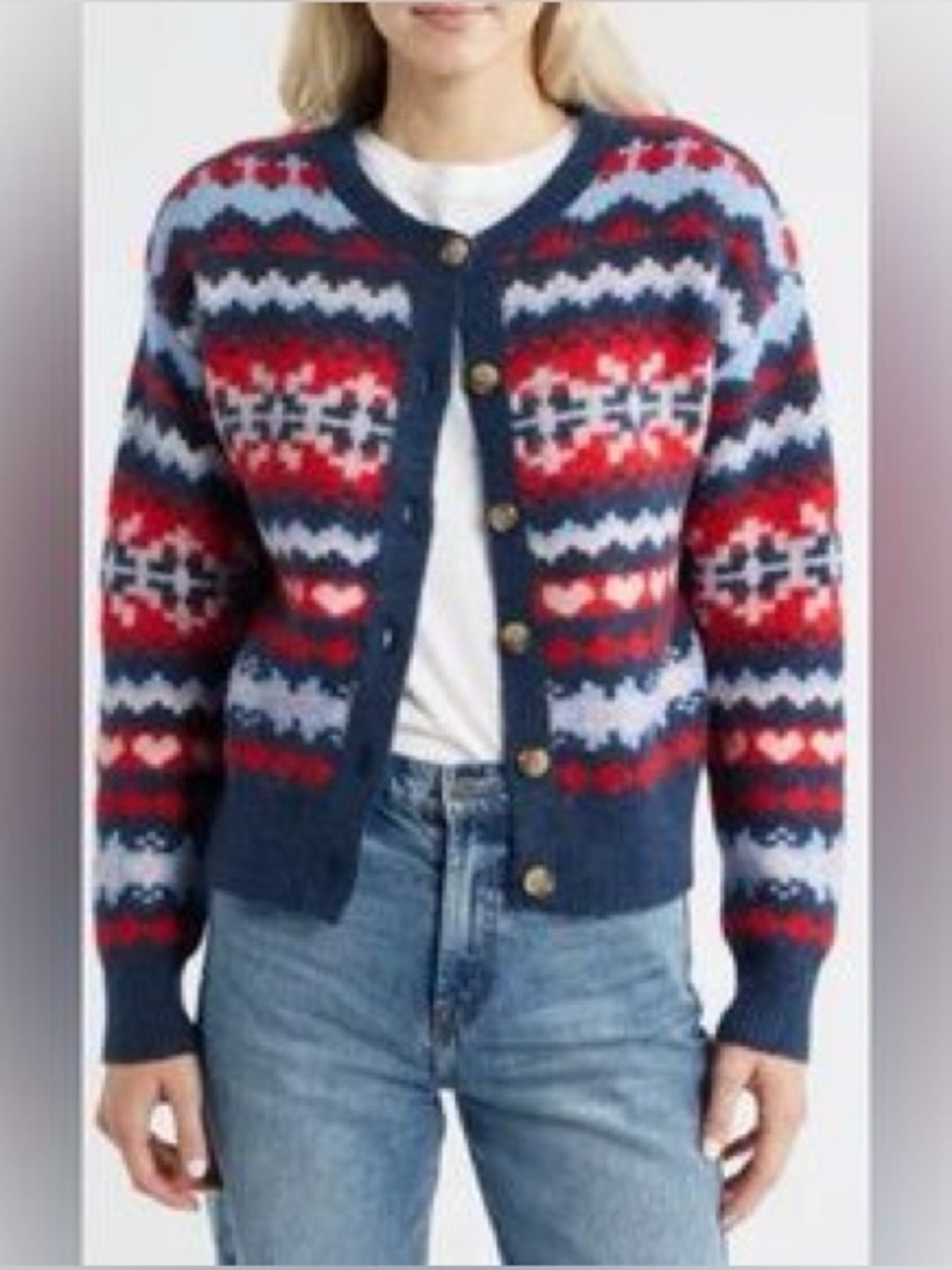 Lucky Brand Fair Isle Cardigan